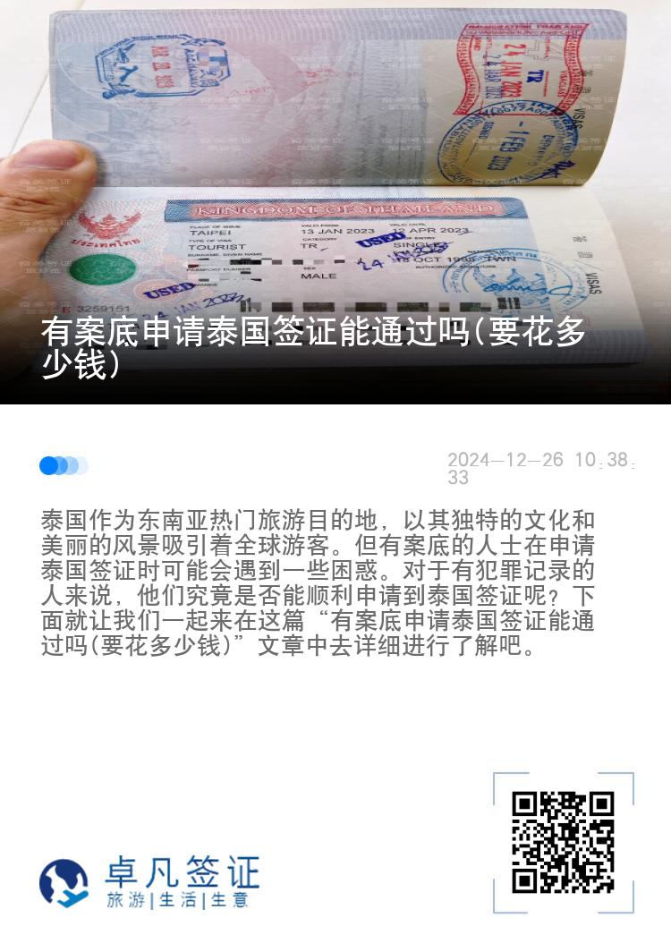 有案底申請?zhí)﹪炞C能通過嗎(要花多少錢)